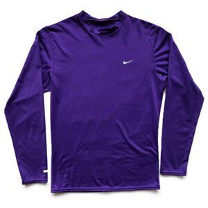 NIKE DRI-FIT Activewear Long Sleeve Pullover AS-NEW Cond. Grape Purple Women's L